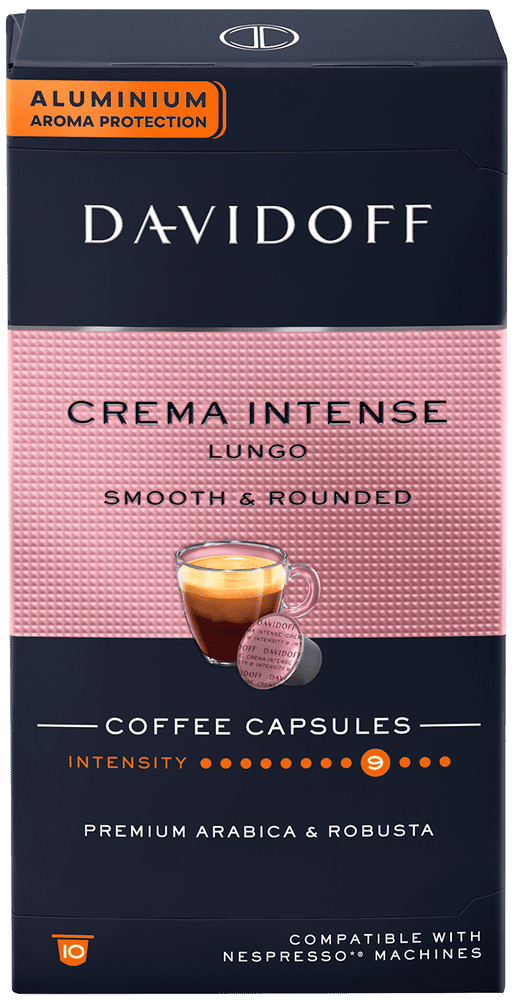 Davidoff Crema Intense Lungo pre kávovary Nespresso, 10 ks